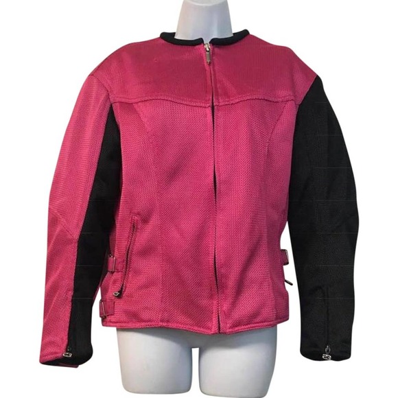 Jordan Motorsports Gear Dark Pink Bikers Jacket M